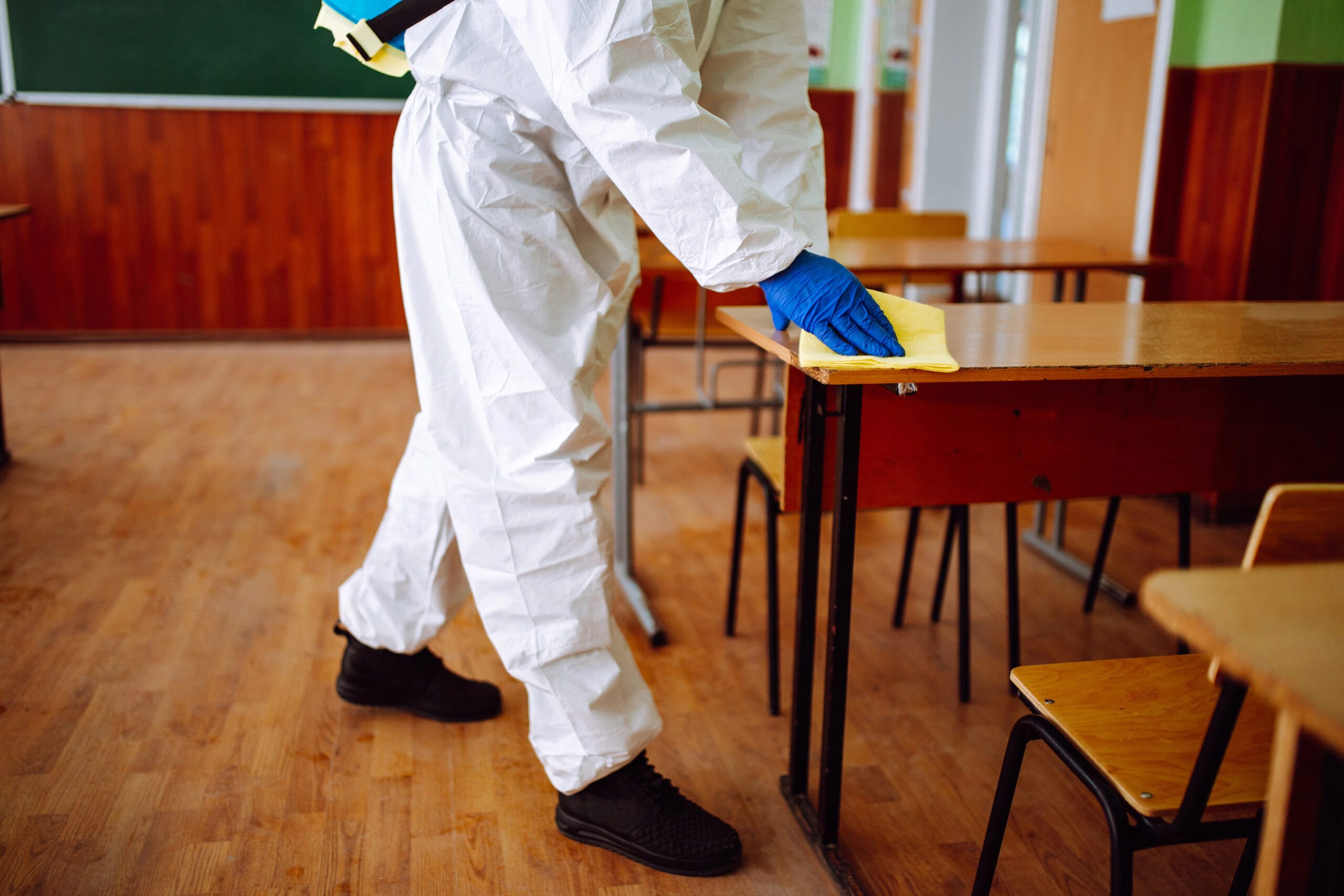 classroom area cleaning