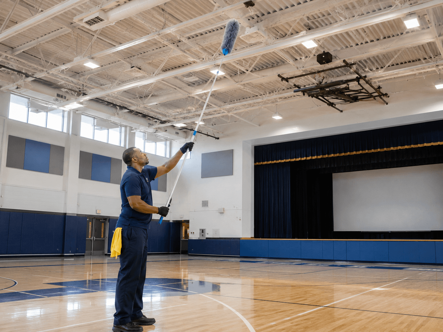 school gym cleaning